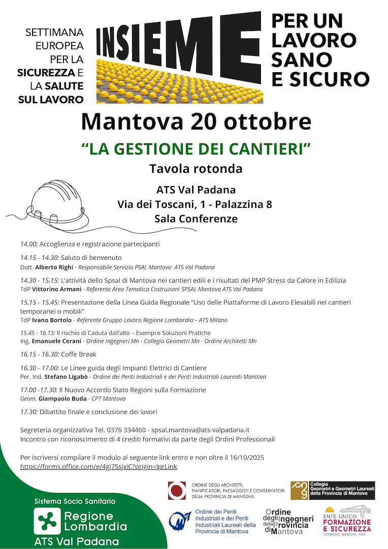 Settimana della Sicurezza 2025: Cerani Engineering e la gestione dei cantieri